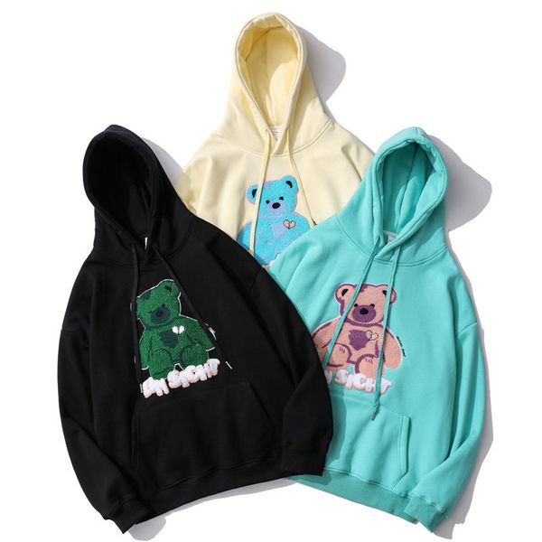 men's hoodies & sweatshirts winter warm men's wool embroidered towel xiongyuansu street women's casual wear, Black
men's hoodies & sweatshirts winter warm men's wool embroidered towel xiongyuansu street women's casual wear, Black