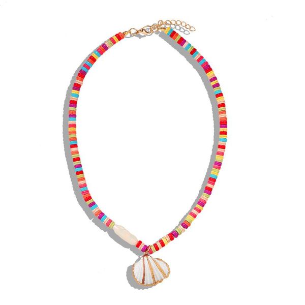 pendant necklaces bohemian handmade colorful beads necklace rainbow resin statement shell trendy fashion women gifts, Silver
pendant necklaces bohemian handmade colorful beads necklace rainbow resin statement shell trendy fashion women gifts, Silver