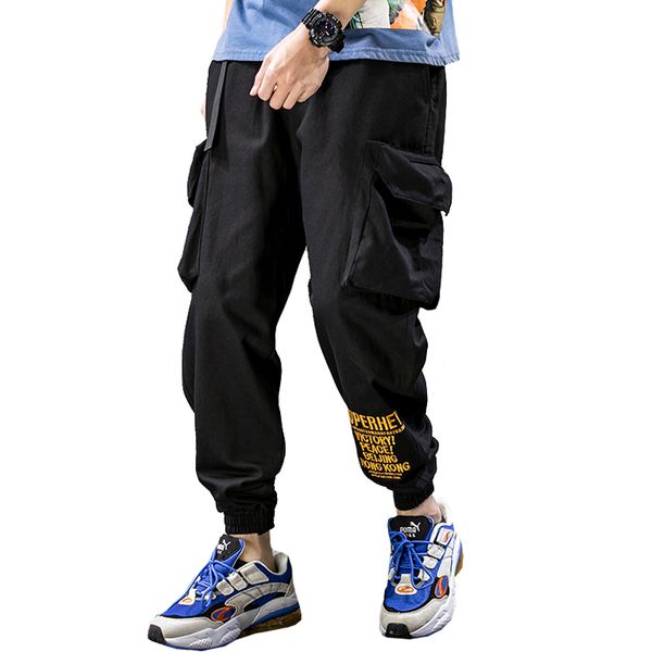 black hip hop cargo pants men streetwear wear cotton threads sweatpants harajuku side pockets
black hip hop cargo pants men streetwear wear cotton threads sweatpants harajuku side pockets