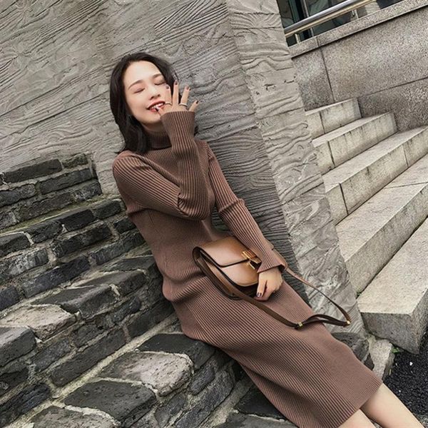 casual dresses autumn winter women knitted dress turtleneck sweater lady slim bodycon long sleeve bottoming, Black;gray
casual dresses autumn winter women knitted dress turtleneck sweater lady slim bodycon long sleeve bottoming, Black;gray
