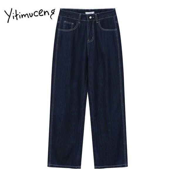 yitimuceng high waisted woman jeans comfortable plus size denim pants full length black blue clothes fashion spring 210601
yitimuceng high waisted woman jeans comfortable plus size denim pants full length black blue clothes fashion spring 210601