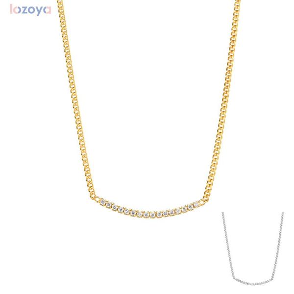 chains lozoya 925 sterling silver chain necklace choker gold zircon line charm pendant fashion crystal cz pave women fine jewelry
chains lozoya 925 sterling silver chain necklace choker gold zircon line charm pendant fashion crystal cz pave women fine jewelry