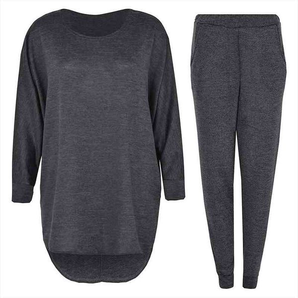 women sets solid color loose and pants long sleeve shirt round neck pocket pant suit fashion sport suit womens, White
women sets solid color loose and pants long sleeve shirt round neck pocket pant suit fashion sport suit womens, White