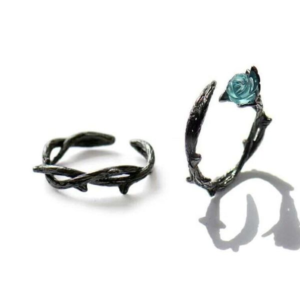 wedding rings male female blue rose flower black gold ring vintage punk metal opening for women men jewelry simple fashion couples, Slivery;golden
wedding rings male female blue rose flower black gold ring vintage punk metal opening for women men jewelry simple fashion couples, Slivery;golden