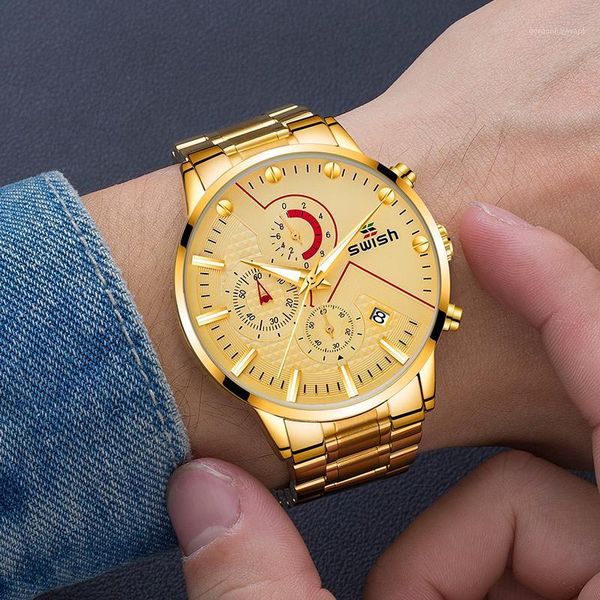 wristwatches swish 2021 gold military watch men fashion luminous sports chronograph wristwatch waterproof quartz watches male heren horloge, Slivery;brown
wristwatches swish 2021 gold military watch men fashion luminous sports chronograph wristwatch waterproof quartz watches male heren horloge, Slivery;brown