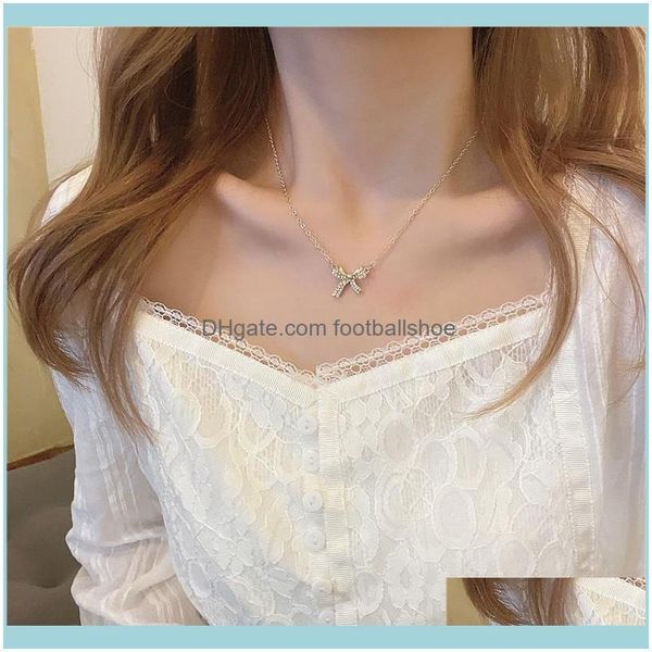 necklaces & pendants jewelryclavicle chain bowknot necklace light luxury niche design sense neck and wind aessories chains drop delivery 202, Silver
necklaces & pendants jewelryclavicle chain bowknot necklace light luxury niche design sense neck and wind aessories chains drop delivery 202, Silver