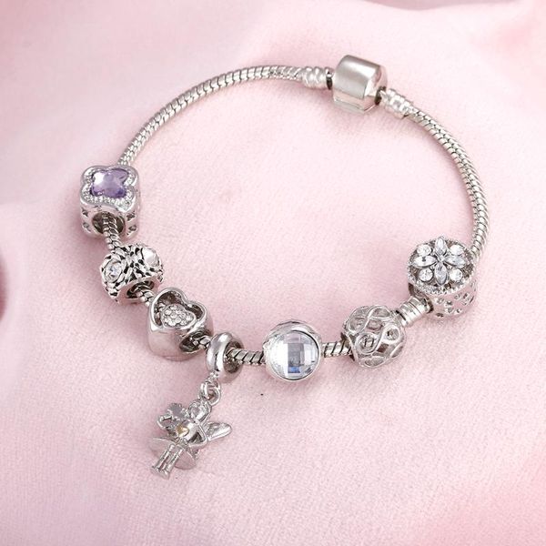 charm bracelets fashion charms bracelet snake chain snap angel heart lock leafs crystal pendant bangles for woman jewelry gifts, Golden;silver
charm bracelets fashion charms bracelet snake chain snap angel heart lock leafs crystal pendant bangles for woman jewelry gifts, Golden;silver