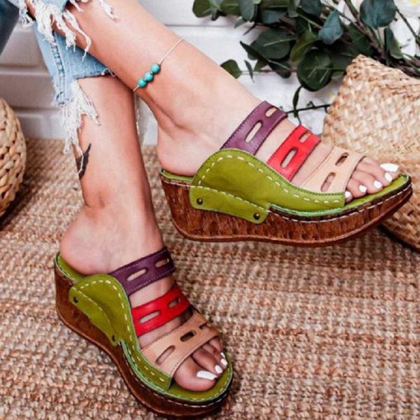high summer heels women slippers open toe wedges platform ladies sandals color matching hollow out slides gladiator flip flops, Black
high summer heels women slippers open toe wedges platform ladies sandals color matching hollow out slides gladiator flip flops, Black