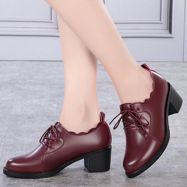 dress shoes plus size women solid fashion genuine leather pointed toe office career cross-tied 5.5cm high heels female pumps, Black
dress shoes plus size women solid fashion genuine leather pointed toe office career cross-tied 5.5cm high heels female pumps, Black