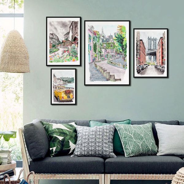 paintings street scenery canvas landscape poster wall art craft nordic simple print pictures living room corridor decoration
paintings street scenery canvas landscape poster wall art craft nordic simple print pictures living room corridor decoration