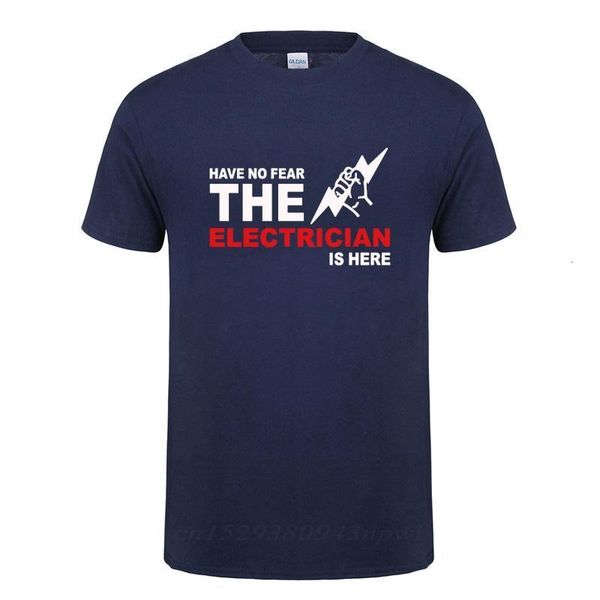 have no fear the electrician is here funny birthday gift for men dad father husband short sleeve cotton o neck t shirt men's t-shirt mf, White;black 
have no fear the electrician is here funny birthday gift for men dad father husband short sleeve cotton o neck t shirt men's t-shirt mf, White;black