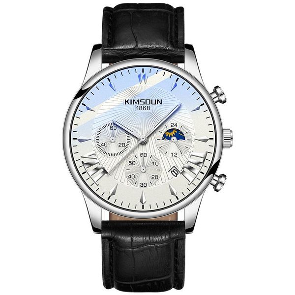 wristwatches moon phase star calendar men's watch student trend multifunctional quartz watches waterproof luminous man sports 1875b, Slivery;brown 
wristwatches moon phase star calendar men's watch student trend multifunctional quartz watches waterproof luminous man sports 1875b, Slivery;brown