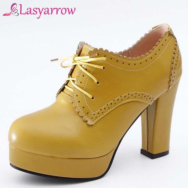 lasyarrow women pumps shoes retro british style large size 32-43 platform lace up square high heels lady q248 dress, Black
lasyarrow women pumps shoes retro british style large size 32-43 platform lace up square high heels lady q248 dress, Black