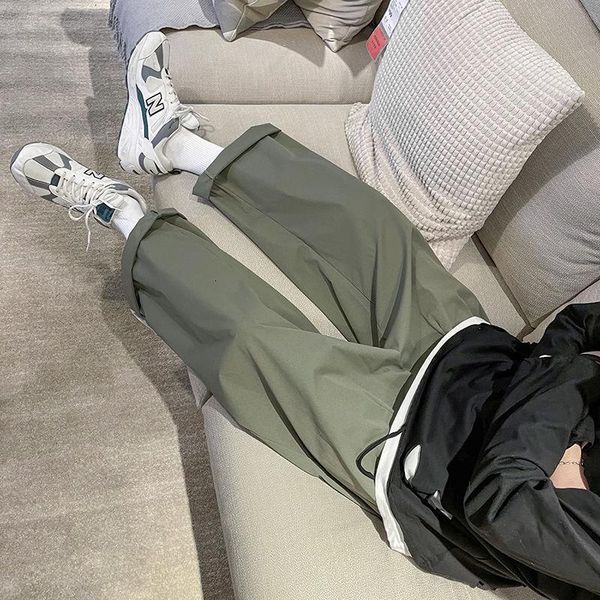 men's pants summer solid color straight-leg korean fashion loose casual harajuku streetwear wide-leg men, Black
men's pants summer solid color straight-leg korean fashion loose casual harajuku streetwear wide-leg men, Black