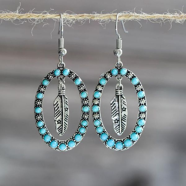 dangle & chandelier creative vintage blue pine stone feather earrings fashion lady antique long jewelry for women gift, Silver
dangle & chandelier creative vintage blue pine stone feather earrings fashion lady antique long jewelry for women gift, Silver