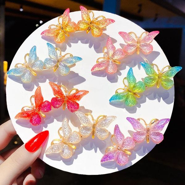 1pc fashion girl butterfly hairpin cute crystal acrylic transparent korean hair clip candy color children's barrettes headdress accesso, Slivery;white
1pc fashion girl butterfly hairpin cute crystal acrylic transparent korean hair clip candy color children's barrettes headdress accesso, Slivery;white