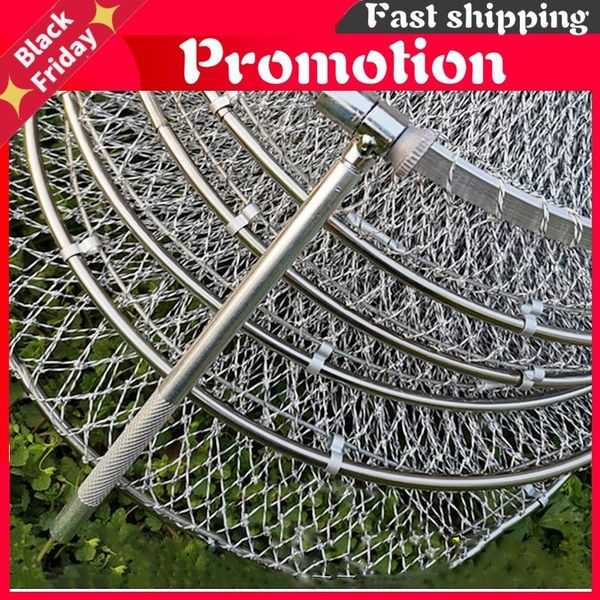fishing accessories landing net handmade grey braided line hand folding quick-drying cages stainless steel rings gear
fishing accessories landing net handmade grey braided line hand folding quick-drying cages stainless steel rings gear