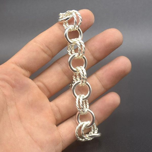 charm bracelets fashion simple elegant 925 silver chain jewelry for woman gifts 2021, Golden;silver
charm bracelets fashion simple elegant 925 silver chain jewelry for woman gifts 2021, Golden;silver