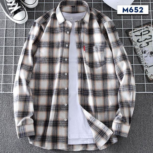 shirts flannel men's plaid shirt 100% cotton slim fit spring autumn male brand casual long sleeved soft comfortable coats, White;black
shirts flannel men's plaid shirt 100% cotton slim fit spring autumn male brand casual long sleeved soft comfortable coats, White;black