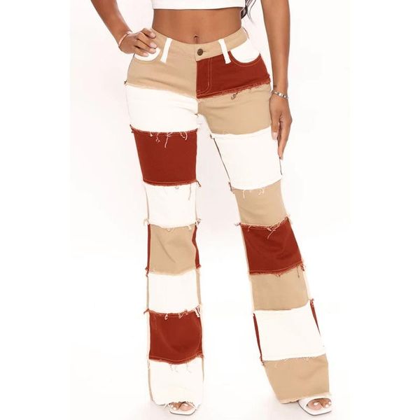 women's jeans 2021 fashion women stripe autumn casual high waist female flare pants loose patchwork trousers woman clothing, Blue
women's jeans 2021 fashion women stripe autumn casual high waist female flare pants loose patchwork trousers woman clothing, Blue
