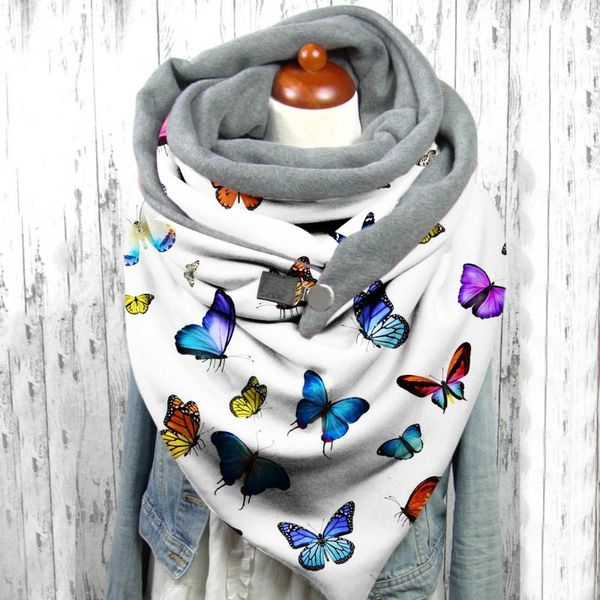 scarves 2021 women animal butterfly printing button soft wrap casual warm shawls foulard femme winter scarf, Blue;gray
scarves 2021 women animal butterfly printing button soft wrap casual warm shawls foulard femme winter scarf, Blue;gray