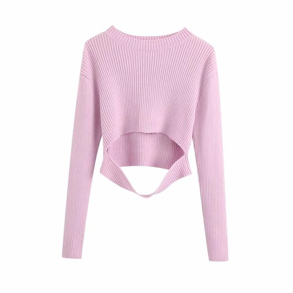 women knitted long sleeves midriff sweater vent pullover casual fashion femme vetement ropa mujer 210420, White;black
women knitted long sleeves midriff sweater vent pullover casual fashion femme vetement ropa mujer 210420, White;black
