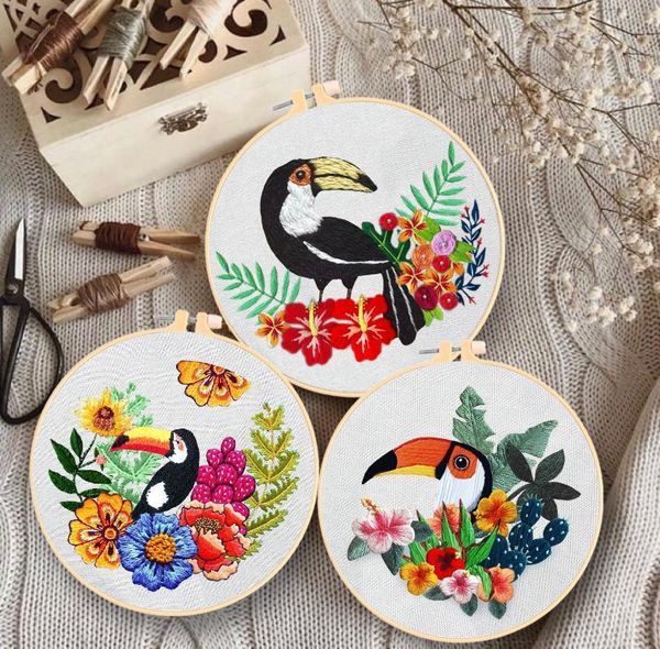 creative beginner parrot and flowers needlework cross stitch kit wall painting 3d embroidery fabric threads material bag other arts crafts
creative beginner parrot and flowers needlework cross stitch kit wall painting 3d embroidery fabric threads material bag other arts crafts
