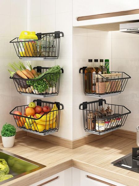 kitchen storage & organization basket rack punching-wall-hung vegetable fruit and drain
kitchen storage & organization basket rack punching-wall-hung vegetable fruit and drain