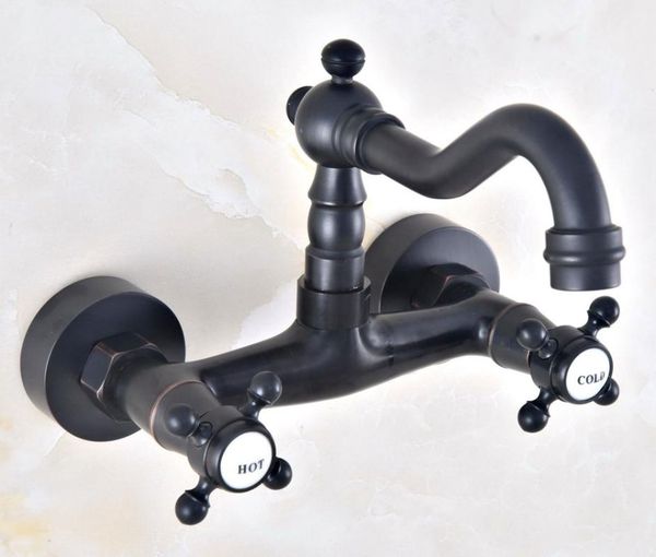 bathroom sink faucets black oil rubbed brass double handle/hole wall mounted kitchen basin faucet mixer tap swivel spout 360' dnf451
bathroom sink faucets black oil rubbed brass double handle/hole wall mounted kitchen basin faucet mixer tap swivel spout 360' dnf451