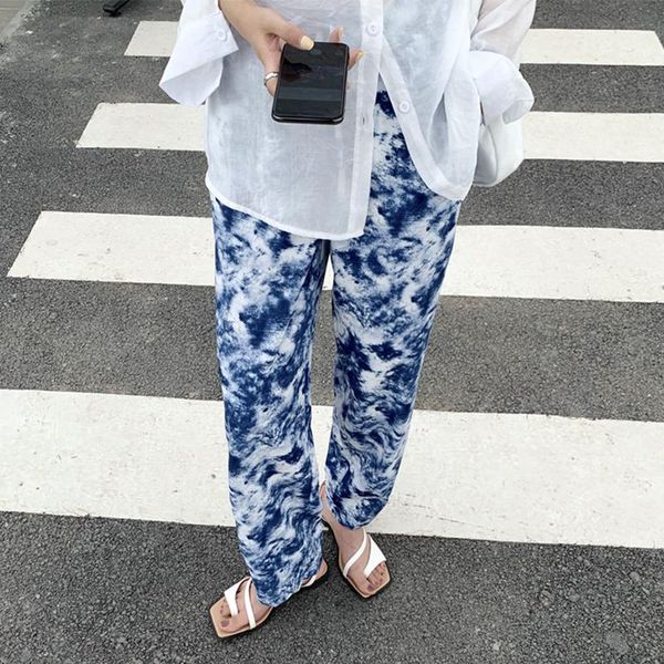 women's pants & capris 2021 arrivals summer designed ink tie-dye printed casual loose style elastic waist long trousers, Black;white
women's pants & capris 2021 arrivals summer designed ink tie-dye printed casual loose style elastic waist long trousers, Black;white