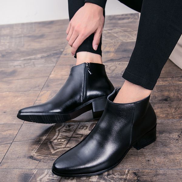 dress shoes botas masculinas de couro verdairo, sapatos casuais clássicos da moda para adulto, chelsea, formais negócios, estilo 0gle, Black
dress shoes botas masculinas de couro verdairo, sapatos casuais clássicos da moda para adulto, chelsea, formais negócios, estilo 0gle, Black