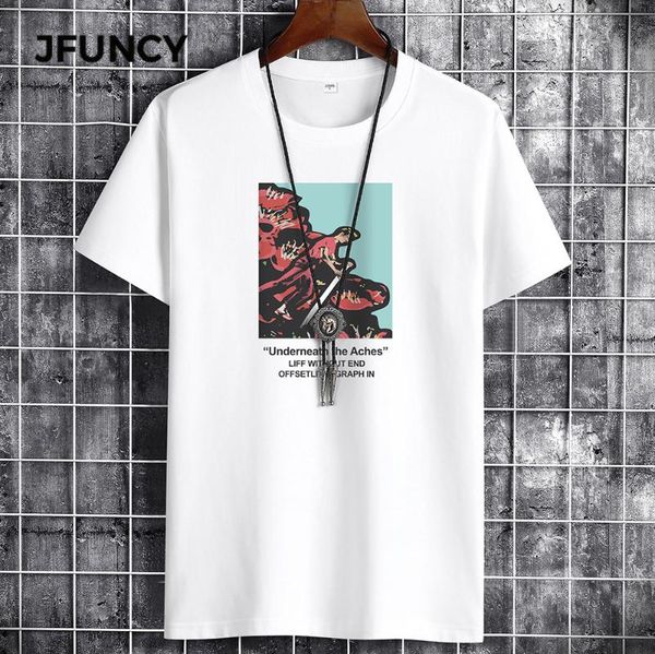 men's t-shirts jfuncy summer men oversized t-shirt man street fashion simplicity short sleeve tshirts cotton breathable loose top, White;black
men's t-shirts jfuncy summer men oversized t-shirt man street fashion simplicity short sleeve tshirts cotton breathable loose top, White;black
