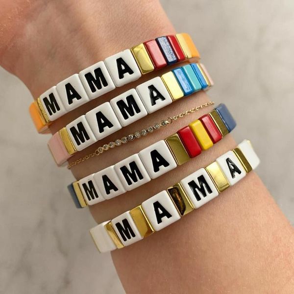 beaded, strands shinus bracelet women 2021 enamel tile bracelets mama letter pulseras mujer moda boho jewelry summer beach fashion gift, Black
beaded, strands shinus bracelet women 2021 enamel tile bracelets mama letter pulseras mujer moda boho jewelry summer beach fashion gift, Black