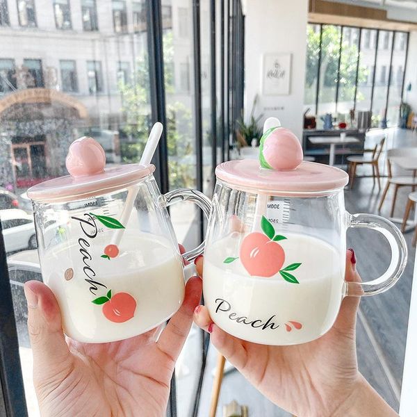 cute 3d peach glass mug with lid,ins pink simple heat-resistant mugs morning milk coffee tea breakfast cup for gifts
cute 3d peach glass mug with lid,ins pink simple heat-resistant mugs morning milk coffee tea breakfast cup for gifts