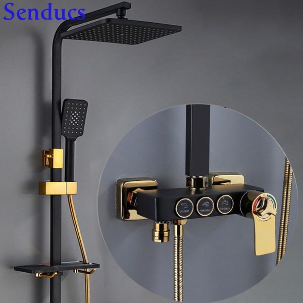 bathroom shower sets electroplated silver matte black cold thermostatic system wall mounted brass core 3 functions
bathroom shower sets electroplated silver matte black cold thermostatic system wall mounted brass core 3 functions