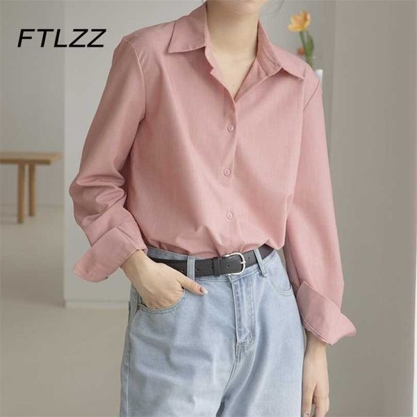 women office elegant white blouse spring autumn korean fashion pink shirt female long sleeve ol style casual 210525
women office elegant white blouse spring autumn korean fashion pink shirt female long sleeve ol style casual 210525