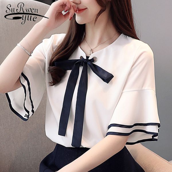 fashion women blouses summer shirt horn short sleeve chiffon shirts s and 3392 50 210508, White
fashion women blouses summer shirt horn short sleeve chiffon shirts s and 3392 50 210508, White
