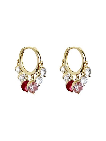 hoop & huggie fashion jewelry exquisite copper inlaid colored zircon tassel pendant small round earrings elegant women's wedding, Golden;silver
hoop & huggie fashion jewelry exquisite copper inlaid colored zircon tassel pendant small round earrings elegant women's wedding, Golden;silver