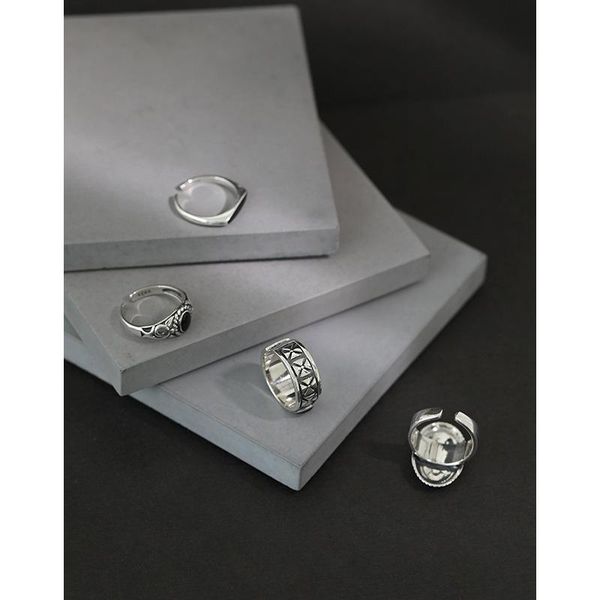 cluster rings 1pc retro authentic s925 sterling silver fine jewelry black enamel oval /round pattern vintage tlj1084, Golden;silver
cluster rings 1pc retro authentic s925 sterling silver fine jewelry black enamel oval /round pattern vintage tlj1084, Golden;silver