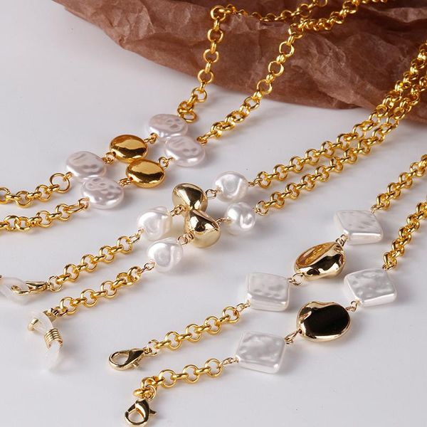 sunglasses frames golden necklace mask hanging chain glasses pearl metal earphone multi-functional uses convertible, Silver
sunglasses frames golden necklace mask hanging chain glasses pearl metal earphone multi-functional uses convertible, Silver