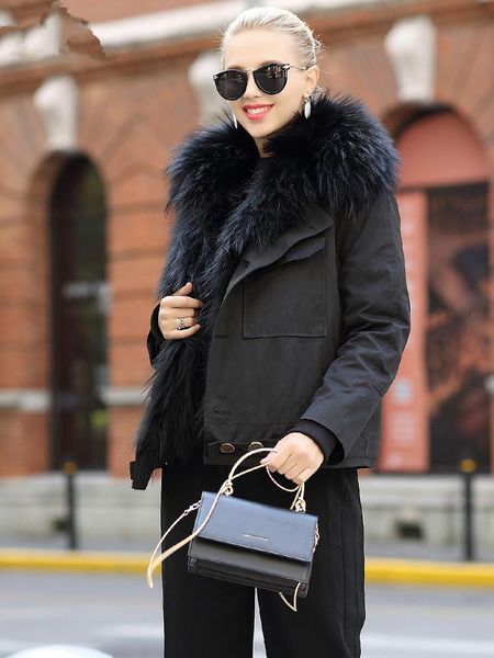 women's fur & faux 2021 coat female real raccoon collar down winter jacket warm parka women korean jackets my4005, Black
women's fur & faux 2021 coat female real raccoon collar down winter jacket warm parka women korean jackets my4005, Black