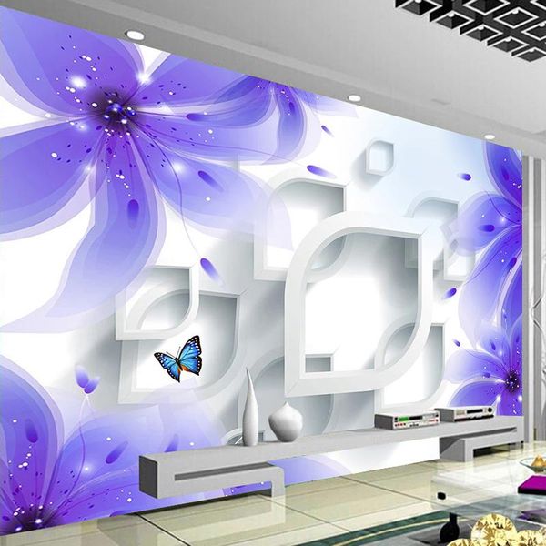 custom 3d po wallpaper modern romantic flower geometric pattern interior decoration picture bedroom living room tv background wallpapers 
custom 3d po wallpaper modern romantic flower geometric pattern interior decoration picture bedroom living room tv background wallpapers