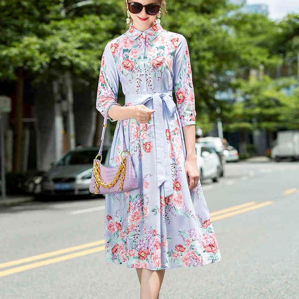 vintage printing elegant temperament fine fitting sleeves plied mid-length shirt dress of women quality clothing, Black;gray
vintage printing elegant temperament fine fitting sleeves plied mid-length shirt dress of women quality clothing, Black;gray