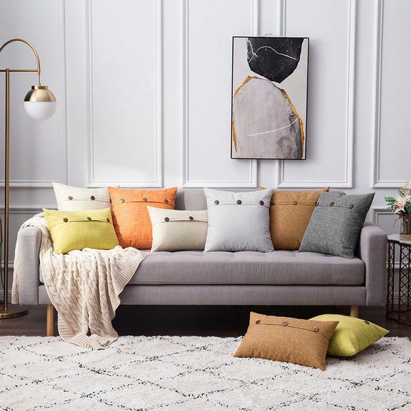 cushion/decorative pillow linen button decorative pillowcase sofa cushion cover for home living room plain throw covers
cushion/decorative pillow linen button decorative pillowcase sofa cushion cover for home living room plain throw covers