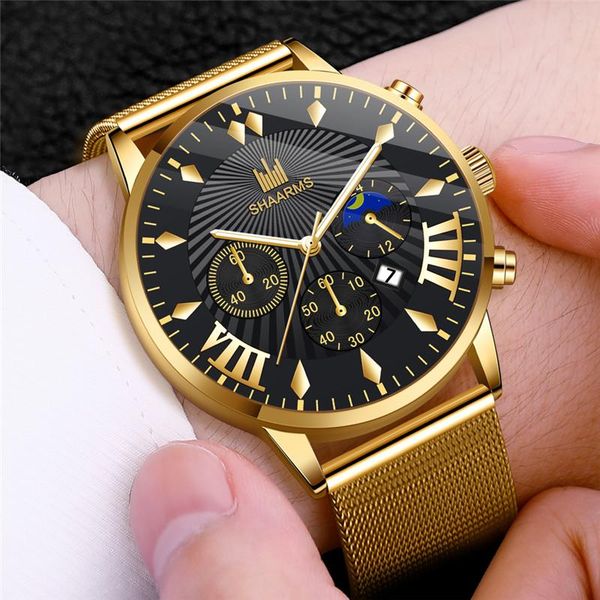 wristwatches shaarms men watch stainless steel mesh sports bracelet quartz simple style wristwatch business, Slivery;brown
wristwatches shaarms men watch stainless steel mesh sports bracelet quartz simple style wristwatch business, Slivery;brown