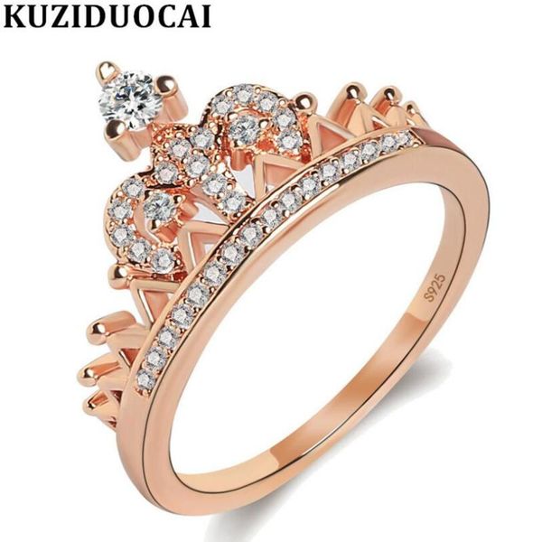 cluster rings kuziduocai fashion jewelry stainless steel zircon crown shape wedding bride for women gifts anillos mujer anel r-355, Golden;silver
cluster rings kuziduocai fashion jewelry stainless steel zircon crown shape wedding bride for women gifts anillos mujer anel r-355, Golden;silver