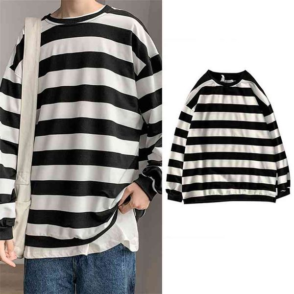 men's casual striped sweatshirt coat teenager slimming outerwear streetwear hip hop long sleeve 210813, Black
men's casual striped sweatshirt coat teenager slimming outerwear streetwear hip hop long sleeve 210813, Black