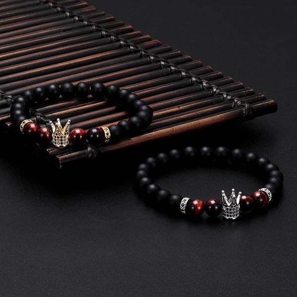 charm bracelets tangyin cz crown charms red tiger eye stone beads men jewelry for women strand man pulseira gift, Golden;silver
charm bracelets tangyin cz crown charms red tiger eye stone beads men jewelry for women strand man pulseira gift, Golden;silver