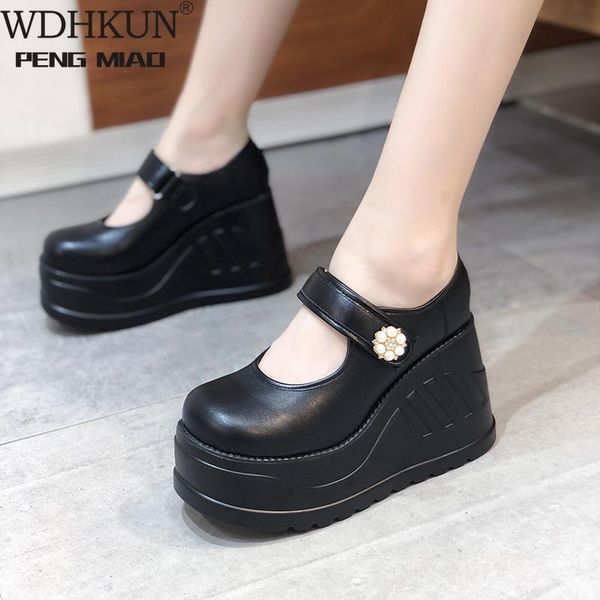 dress shoes female mary janes pumps wedges hook & loop super high heel flower with platform 2021classic woman large size 43, Black
dress shoes female mary janes pumps wedges hook & loop super high heel flower with platform 2021classic woman large size 43, Black
