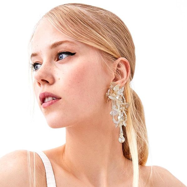 stud handmade beaded tassels long temperament all-match crystal earrings, Golden;silver
stud handmade beaded tassels long temperament all-match crystal earrings, Golden;silver